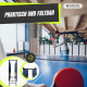 Tischtennisplatte | Faltbar | Professionelles Design | 360º-Räder | Netz, Schläger und Bälle | Tokyo | Blau | Mobiclinic - Foto 4