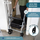 Rollator | Faltbar | 4 Räder | Rückenlehne | Sitz | Grau | Sofia | Mobiclinic - Foto 7