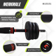 Paar 20 kg Hanteln | Verstellbar | 4 in 1 | Kettlebell-Aufsatz | Verbindungsstange | Tragbar | Mobimax | Mobiclinic - Foto 5