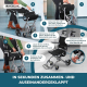 Transportrollstuhl | Faltbar | Aluminium | Kleine Räder | Bremsen an Griffen | Schwarz | Neptuno | Mobiclinic - Foto 4