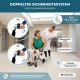Transportrollstuhl | Faltbar | Aluminium | Kleine Räder | Bremsen an Griffen | Schwarz | Neptuno | Mobiclinic - Foto 6