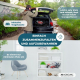 Transportrollstuhl | Faltbar | Aluminium | Kleine Räder | Bremsen an Griffen | Kariert | Neptuno | Mobiclinic - Foto 5