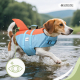 Hundeschwimmweste | Verstellbares Geschirr | Ringleine | Griff | Leichtgewicht | Flosse | Sharky | L | Mobiclinic - Foto 4