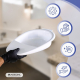 Hygienekeil | 2500 ml | Leicht und widerstandsfähig | Anatomisch | Für den häuslichen und klinischen Gebrauch | Mobiclinic - Foto 5