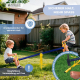 Kinderwippe | 360º Drehung | 2 Sitze | 200 x 66 x 35 cm | Bequemer Griff | Sicher | Mobifun | Mobiclinic - Foto 4