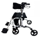 Gehhilfe mit Fußstütze | Faltbar | Aluminium | Bremsen an Hebeln | 360º Räder | Tasche | Stockhalter | Ibiza | Mobiclinic - Foto 5