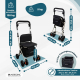 Einkaufswagen Rollator | 4 Räder | Zusammenklappbar | Mit Tasche | Mit Bremssystem | Schwarz | Coliseo | Mobiclinic - Foto 1