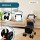 Einkaufswagen Rollator | 4 Räder | Zusammenklappbar | Mit Tasche | Mit Bremssystem | Schwarz | Coliseo | Mobiclinic - Foto 3
