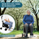 Einkaufswagen Rollator | 4 Räder | Zusammenklappbar | Mit Tasche | Mit Bremssystem | Schwarz | Coliseo | Mobiclinic - Foto 6