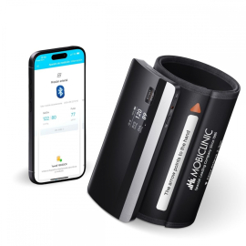 Arm-Blutdruckmessgerät | Bluetooth und APP | Sprachführung | Speicher | Fehlererkennung | USB | Cardiomed | Mobiclinic