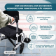Rollator mit Fuß- und Rückenlehne | Faltbar | Aluminium | Bremsen | 360º Räder | Tasche | Stockhalterung | Ibiza | Mobiclinic - Foto 8