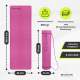 Yogamatte | Rutschfest | 181x61x0,6cm | Flexibel | TPE | Waschbar | Umweltfreundlich | Rosa |EY-01| Mobiclinic - Foto 2