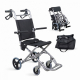 Transportrollstuhl | Faltbar | Aluminium | Kleine Räder | Bremsen an Griffen | Schwarz | Neptuno | Mobiclinic - Foto 1