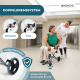 Transportrollstuhl | Faltbar | Aluminium | Kleine Räder | Bremsen an Griffen | Schwarz | Neptuno | Mobiclinic - Foto 6