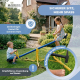 Kinderwippe | 360º Drehung | 2 Sitze | 200 x 66 x 35 cm | Bequemer Griff | Sicher | Mobifun | Mobiclinic - Foto 4