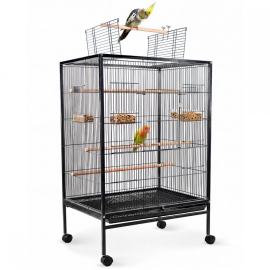 XL-Vogelkäfig | 95 x 43 x 61,5 cm | 8 Türen | Futter- und...