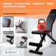 Multifunktionale Trainingsbank | Ultrakompakt faltbar | Max 120 kg | Verstellbar | Tragegriff | FlexFit | Mobiclinic - Foto 4