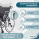 Rollstuhl | Verstellbarer Rahmen | Schnellverschluss | Kippsicherung | Luftreifen | Aluminium | Trevi | Mobiclinic - Foto 4
