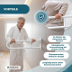 Klappbarer Haltegriff fürs Badezimmer | Toilettenpapierhalter | Doppelstange | Bis 250 kg | Eisen | Weiß | Robin | Mobiclinic - Foto 4