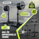 Gewichtsständer | Bis zu 300 kg | Höhenverstellbar | Sicherheitsstützen | Rutschfester Boden | Ironrack | Mobiclinic - Foto 3