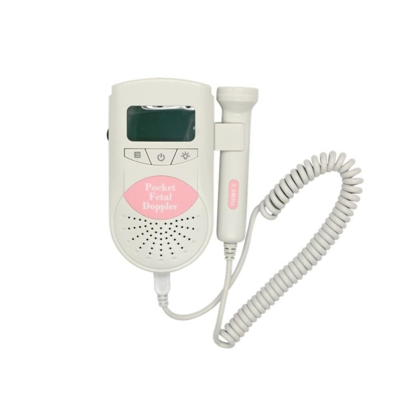 Doppler fœtal de poche portatif moniteur de rythme cardiaque pour bébé,  gel, écouteurs, ce babysound b grossesse bébé fœtus enregistreur