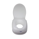 Rehausseur WC | Rehausse toilettes réglable | 6,10 et 15cm | Avec couvercle | Invacare - Foto 5