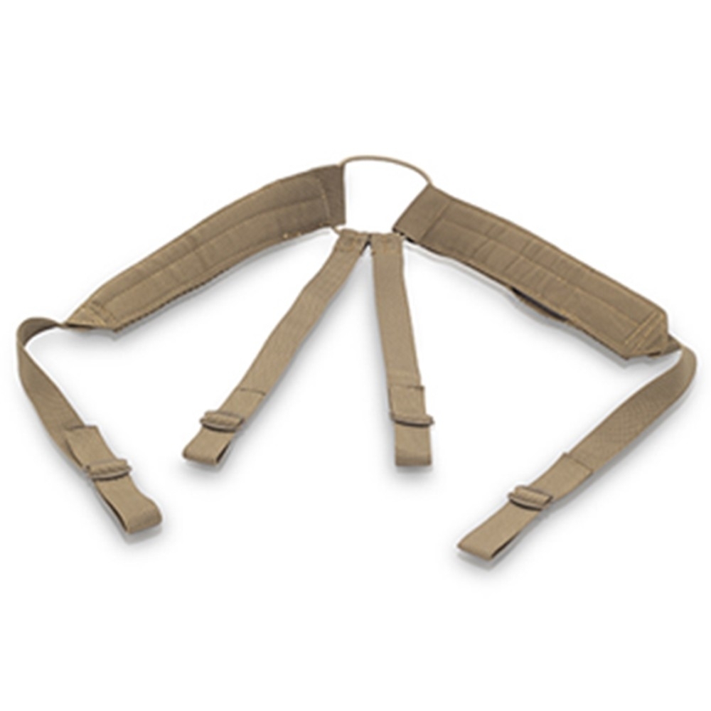 Bretelles doubles croisees Clip ceinture Couleur marron coyote Elite Bags