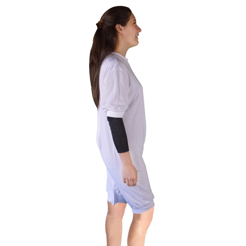 Pyjama pour incontinence en tricot, Manches et jambes courtes