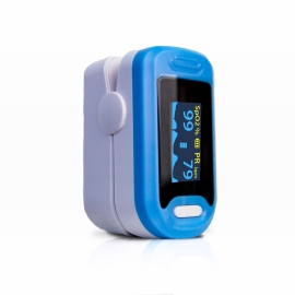 Oxymètre de pouls digital pour adultes | Onde pléthysmique | Précis et fiable | Non invasif | Bleu | Mobiclinic