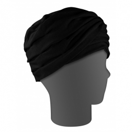 Turban noir | Taille universelle | Modèle Lirio