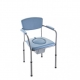 Chaise percée | Chaise de toilettes orthopédique | Accoudoirs, siège rembourré, et dossier | Réglable en hauteur - Foto 1