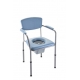 Chaise percée | Chaise de toilettes orthopédique | Accoudoirs, siège rembourré, et dossier | Réglable en hauteur - Foto 3