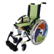 Fauteuil roulant pour enfants | Aluminium | Pliable | Couleur pistache | Line Infantil | Forta - Foto 3