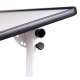 Table d'appoint pliante | Pour lit | Inclinable | Roues et frein | Blanc - Foto 2