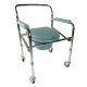 Chaise WC | Pliable | Hauteur réglable | Accoudoirs | Ajustable | Avec couvercle | Muelle | Mobiclinic - Foto 2