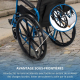 Fauteuil roulant pliant | Grandes roues | 40 cm | Bleu | Marsella | Mobiclinic - Foto 4