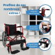 Fauteuil roulant | Pliable | Grande roue | Robuste | Rouge | Alcazaba | Mobiclinic - Foto 3