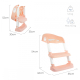 Siège de toilette pour enfants | Avec escalier | Antidérapant | Réglable | Pliable | Lala | Rose et blanc | Mobiclinic - Foto 6