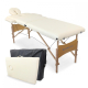 Table de massage pliante | Kinesithérapie | Bois | Revêtement similicuir | 186x60 cm | Crème | CM-01 Light | Mobiclinic - Foto 1