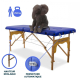 Table de massage pliante | Bois | Portable | 180x60 cm | Massage | Bleu | CM-01 BASIC | Mobiclinic - Foto 3