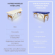 Table de massage pliante | Bois | Portable | 180x60 cm | Massage | Bleu | CM-01 BASIC | Mobiclinic - Foto 5