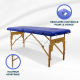 Table de massage pliante | Bois | Portable | 180x60 cm | Massage | Bleu | CM-01 BASIC | Mobiclinic - Foto 6