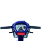 Trottinette électrique mobilité réduite | Auton. 45 km | 4 roues | Siège pivotant rabattable | 36Ah | Bleu | Piscis |Mobiclinic - Foto 4