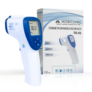 Thermomètre infrarouge | Sans contact | Bleu | TO-01 | Mobiclinic