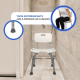 Chaise de douche avec découpe en U | Réglable en hauteur | Marisma | Mobiclinic - Foto 5