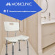 Chaise de douche avec découpe en U | Réglable en hauteur | Marisma | Mobiclinic - Foto 8