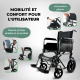 Fauteuil roulant | Pliant | Petites roues | Repose-pieds amovibles | S230 Sevilla | TOP | Mobiclinic - Foto 24