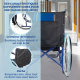 Fauteuil roulant | Pliable | Grandes roues | Léger | Orthopédique | Bleu | Alcázar | Mobiclinic - Foto 5