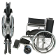 Fauteuil roulant | Grandes roues | Pliable | Léger | Siège de 44cm | Noir | Valencia | Clinicalfy - Foto 3