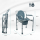 Chaise percée avec WC | Pliable | Légère | Avec couvercle | Hauteur réglable | Accoudoirs | Aluminium | Mar | Mobiclinic - Foto 3